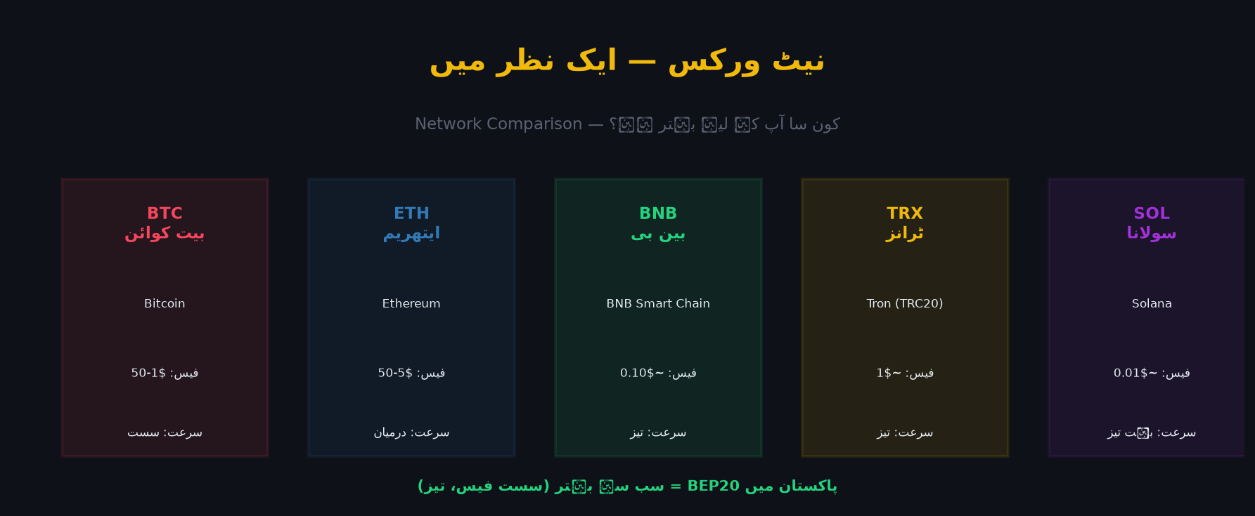 Blockchain Networks Comparison