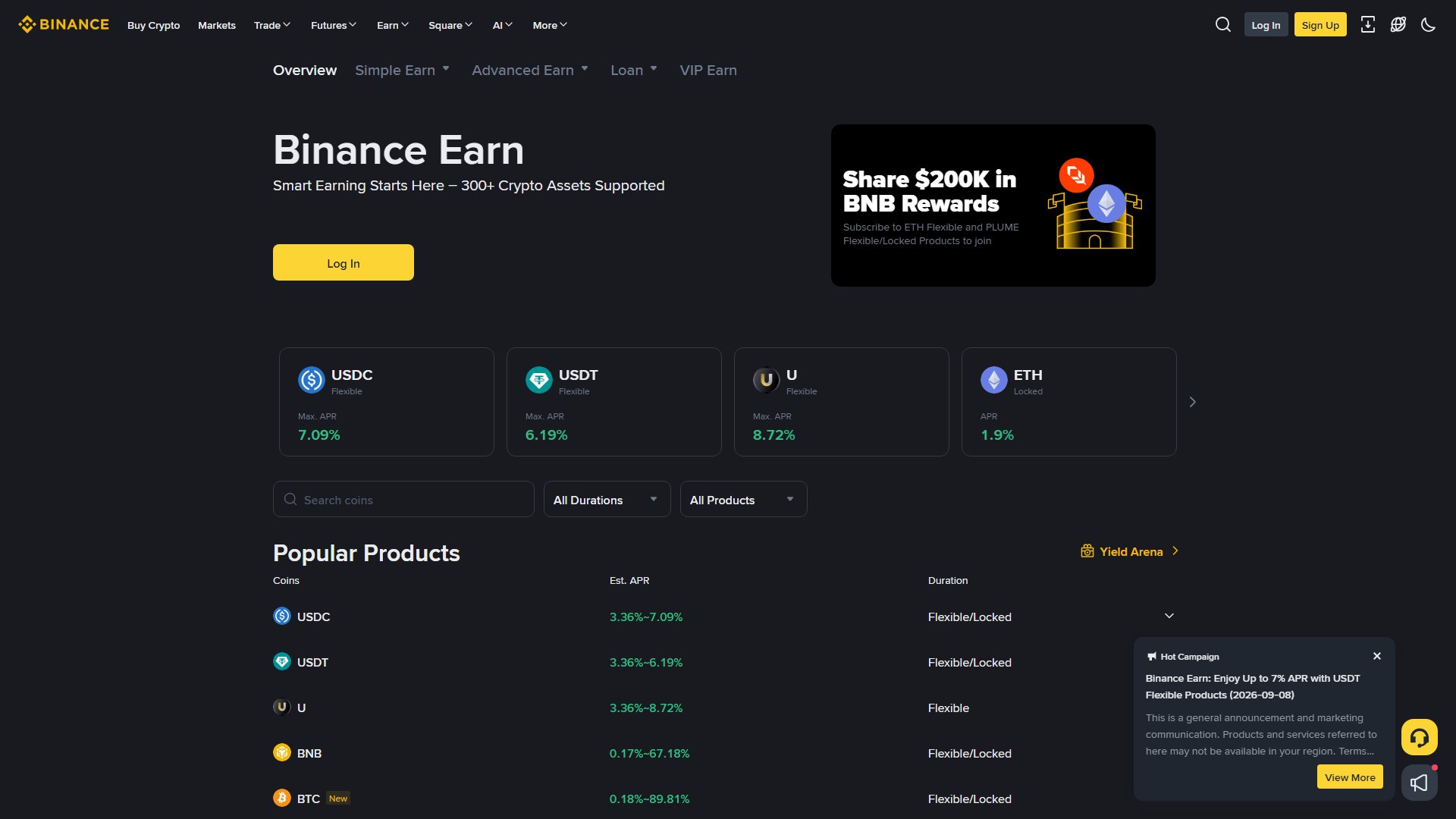Binance Earn